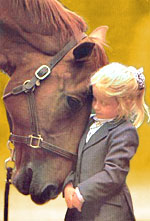 Horse and child